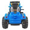 Elektrický traktor - s radlicí modrý 7