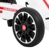 ABARTH white šlapací motokára 11