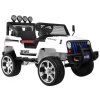 Ramiz Jeep Raptor 4x4, kožená sedačka, 2 místné bílé 1