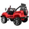 Ramiz Jeep Raptor 4x4, kožená sedačka, 2 místné červené 4
