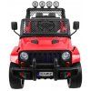 Ramiz Jeep Raptor 4x4, kožená sedačka, 2 místné červené 4