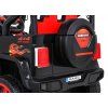 Ramiz Jeep Raptor 4x4, kožená sedačka, 2 místné černé s plameny 13