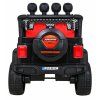 Ramiz Jeep Raptor 4x4, kožená sedačka, 2 místné černé s plameny
