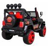 Ramiz Jeep Raptor 4x4, kožená sedačka, 2 místné černé s plameny
