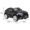Elektrické autíčko BMW X6 M, 2 místné lakované černé 1