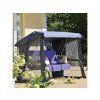 Stříška s moskytiérou na houpačku Rimini / Venezia Antracit PATIO 2