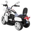 Elektrická motorka Chopper bílá 4