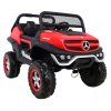 Elektrické autíčko Mercedes Unimog červené 12