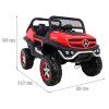 Elektrické autíčko Mercedes Unimog červené 2