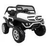 Elektrické autíčko Mercedes Unimog bílé 6