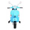 Dětská elektrická motorka Vespa modrá 4