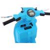 Dětská elektrická motorka Vespa modrá 7