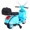 Dětská elektrická motorka Vespa modrá 9