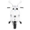 Dětská elektrická motorka Vespa bílá 3