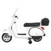 Dětská elektrická motorka Vespa bílá 4