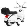 Dětská elektrická motorka Vespa bílá 8