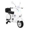 Dětská elektrická motorka Vespa bílá 1