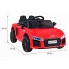 Elektrické autíčko Audi R8 Spyder S červené 2