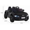 Elektrické autíčko Audi R8 Spyder S černé 2