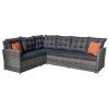 Souprava zahradního nábytku z technorattanu Grey 4