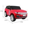 Dětské elektrické autíčko Range Rover HSE LAK červené 12