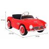 Elektrické autíčko BMW 507 Retro červené 1