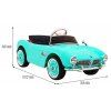 Elektrické autíčko BMW 507 Retro zelené 1