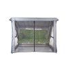 Stříška s moskytiérou pro zahradní houpačku 228 x 126 cm Rimini / Venezia PATIO světle šedá 7