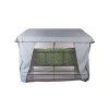Stříška s moskytiérou pro zahradní houpačku 228 x 126 cm Rimini / Venezia PATIO světle šedá