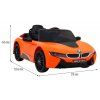 Elektrické autíčko BMW I8 LIFT oranžové 2