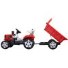 Elektrické autíčko Traktor s přívěsem na akumulátor svítí