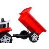 Elektrické autíčko Traktor s přívěsem na akumulátor svítí
