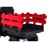 Elektrický farmářský traktor s přívěsem červený 14