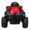 Elektrický farmářský traktor s přívěsem červený 4