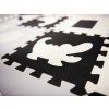 Dětské pěnové puzzle černo-bílé 8