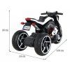 Dětská elektrická motorka Future bílá 2