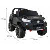 Elektrické autíčko Toyota Hilux  černá 2