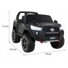 Elektrické autíčko Toyota Hilux  černá 3