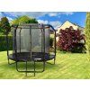 Zahradní trampolína SKY FLYER RING 2v1 244 cm BLACK 3