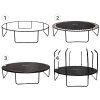 Zahradní trampolína SKY FLYER RING 2v1 366 cm BLACK 4