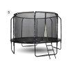 Zahradní trampolína SKY FLYER RING 2v1 366 cm BLACK 5