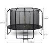 Zahradní trampolína SKY FLYER RING 2v1 366 cm BLACK 7