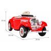 Elektrické autíčko Mercedes Benz Retro 540K 4x4 červené 2