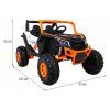 Elektrická čtyřkolka Buggy UTV-MX oranžovo-bílá 2