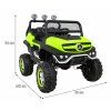 Elektrické autíčko Mercedes Unimog S, 4x4, 12V Zelené 1