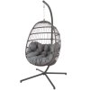 Sedák na závěsné křeslo Oval D031-26CW 144 x 100/45 x 10/12 cm PATIO 1