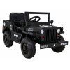 Dětský elektrický vojenský jeep willys SMALL 4x4 černý 10