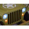 Dětský elektrický vojenský jeep willys SMALL 4x4 béžový 1