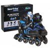 Kolečkové brusle Sport Trike 4v1 modré 34-38
