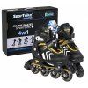 Kolečkové brusle Sport Trike 4v1 žluté 29-33